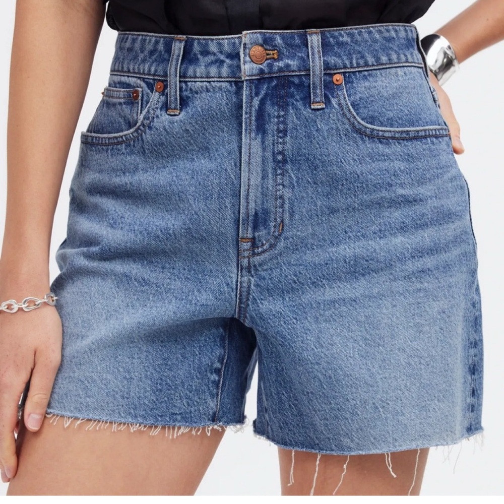Madewell The Curvy Perfect Mid-length Jean Shorts